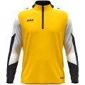 JAKO Long Sleeve Zip Top Dynamic (recycled polyester, elastic material) yellow/white/black children
