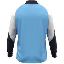 JAKO Long Sleeve Zip Top Dynamic (recycled polyester, elastic material) sky blue/white/navy blue children