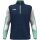 JAKO Long Sleeve Shirt Ziptop Dynamic (recycled polyester, elastic material) navy blue/white/mint green men's