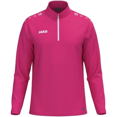 JAKO Long Sleeve Shirt Ziptop One (100% recycled Polyester, inner side made of Micro-Fleece) pink children
