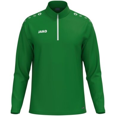 JAKO Long Sleeve Shirt Ziptop One (100% recycled Polyester, inner side made of Micro-Fleece) green children