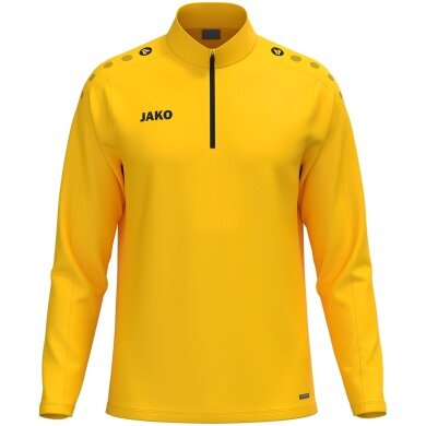 JAKO Long Sleeve Shirt Ziptop One (100% recycled Polyester, inner side made of Micro-Fleece) yellow children