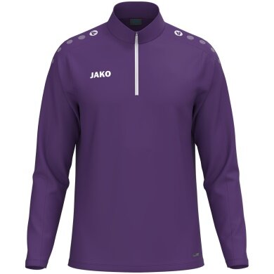 JAKO Long Sleeve Shirt Ziptop One (100% recycled Polyester, inner side made of Micro-Fleece) violet Men's