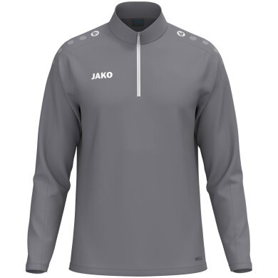 JAKO Long Sleeve Shirt Ziptop One (100% recycled Polyester, inner side made of Micro-Fleece) grey children