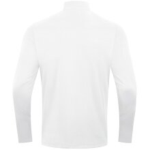 JAKO Long Sleeve Zip Top Power (recycled Polyester, highly elastic) white/black Men