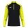 JAKO Long Sleeve Shirt Ziptop Sonic (recycled polyester, soft feel) black/neon yellow men's