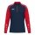 JAKO Long Sleeve Zip Top Sonic (recycled polyester, soft feel) navy/red men's