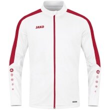 JAKO Polyester Jacket Power (100% recycled Polyester) white/red Men
