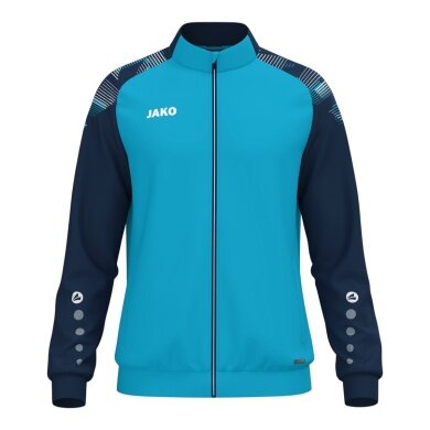 JAKO Training Jacket (Polyester) Sonic (100% recycled Polyester, modern look) aqua blue/navy blue Men's
