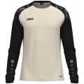 JAKO Sport Long Sleeve Shirt Sonic Sweat (quick-drying, durable) cream white/black children
