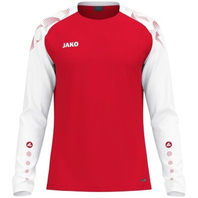 JAKO Sport Long Sleeve Shirt Sonic Sweat (quick-drying, durable) red/white men's