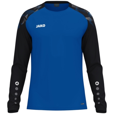 JAKO Sport Long Sleeve Shirt Sonic Sweat (quick-drying, durable) royal blue/black children