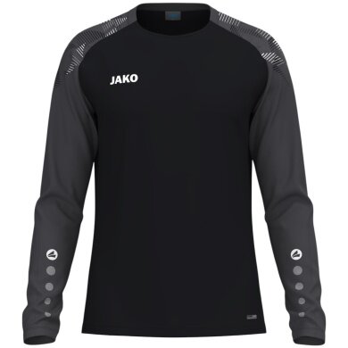 JAKO Sport Long Sleeve Shirt Sonic Sweat (quick-drying, durable) black/anthracite grey men's