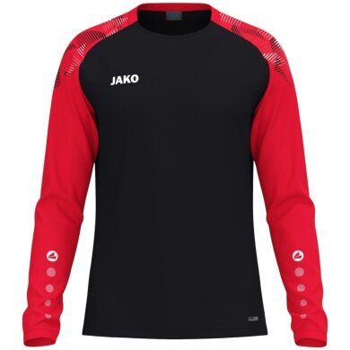 JAKO Sport Long Sleeve Shirt Sonic Sweat (quick-drying, durable) black/red children