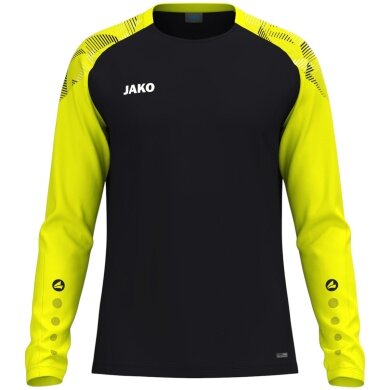 JAKO Sport Long Sleeve Shirt Sonic Sweat (quick-drying, durable) black/yellow children