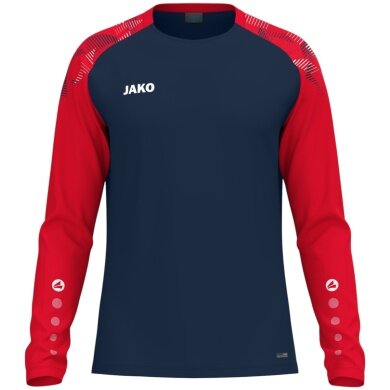 JAKO Sport Long Sleeve Shirt Sonic Sweat (quick-drying, durable) navy/red men's
