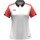 JAKO Sport Polo Dynamic (100% recycled Polyester) white/coral red/navy blue ladies