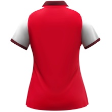 JAKO Sport Polo Dynamic (100% recycled Polyester) red/white/dark red Ladies