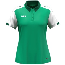 JAKO Sport Polo Dynamic (100% recycled Polyester) green/white/dark green ladies