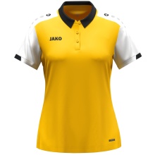 JAKO Sport Polo Dynamic (100% recycled Polyester) yellow/white/black ladies