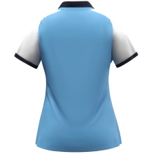 JAKO Sport Polo Dynamic (100% recycled Polyester) sky blue/white/navy blue ladies