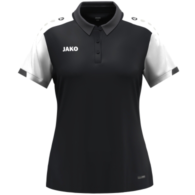 JAKO Sport Polo Dynamic (100% recycled Polyester) black/white/anthracite grey ladies