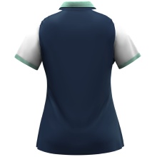 JAKO Sport Polo Dynamic (100% recycled Polyester) navy blue/white/mint green ladies