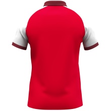 JAKO Sport Polo Dynamic (Polyester Mini Piqué) red/white/dark red men's