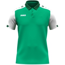 JAKO Sport Polo Dynamic (Polyester Mini Piqué) green/white/dark green men's