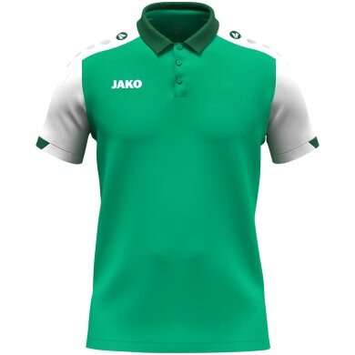 JAKO Sport Polo Dynamic (Polyester Mini Piqué) green/white/dark green men's