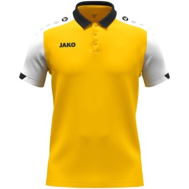 JAKO Sport Polo Dynamic (Polyester Mini Piqué) yellow/white/black men's