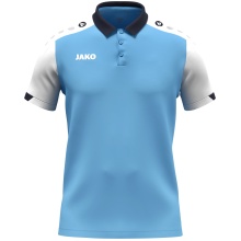 JAKO Sport Polo Dynamic (Polyester Mini Piqué) sky blue/white/navy blue men's
