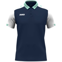 JAKO Sport Polo Dynamic (Polyester Mini Piqué) navy blue/white/mint green men's