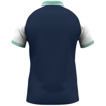 JAKO Sport Polo Dynamic (Polyester Mini Piqué) navy blue/white/mint green men's