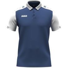 JAKO Sport Polo Dynamic (Polyester Mini Piqué) midnight blue/white/light grey children