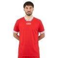 JAKO Sport T-shirt Retro Jersey (V-neck, breathable) short-sleeved red/white men's