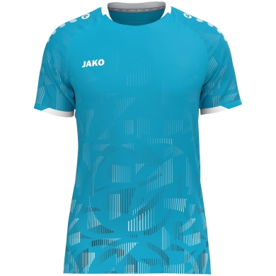 JAKO Sports T-shirt Jersey Sonic KA (quick-drying, durable) aqua blue/navy blue/white Men's