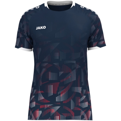 JAKO Sports T-shirt Jersey Sonic KA (quick-drying, durable) navy blue/red/white children