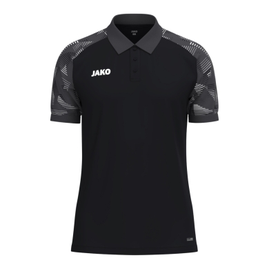 JAKO Sport Polo Sonic (lightweight, breathable) black/anthracite grey men's