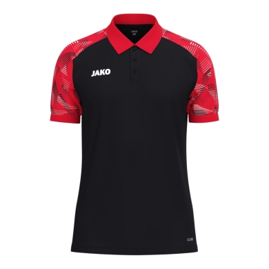 JAKO Sport Polo Sonic (light, breathable) black/red boys