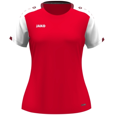 JAKO Sport Shirt Dynamic (100% recycled Polyester) red/white/dark red Ladies