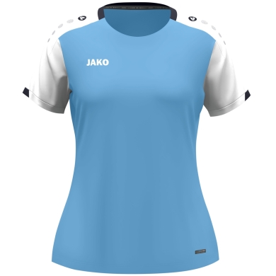 JAKO Sport Shirt Dynamic (100% recycled Polyester) sky blue/white/navy blue ladies