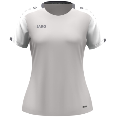 JAKO Sport Shirt Dynamic (100% recycled Polyester) light grey/white/grey Ladies