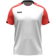 JAKO Sport T-shirt Dynamic (100% recycled polyester) white/coral red/navy blue children