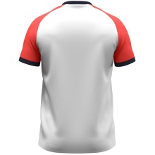 JAKO Sport T-shirt Dynamic (100% recycled polyester) white/coral red/navy blue children