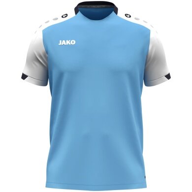 JAKO Sport T-shirt Dynamic (100% recycled Polyester) sky blue/white/navy blue men's