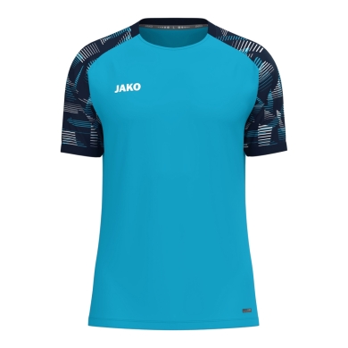 JAKO Sport T-shirt Sonic (breathable, durable) aquamarine/navy blue boys