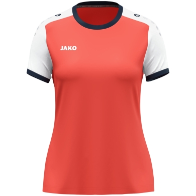 JAKO Sport Shirt Dynamic Jersey (Polyester Micro Mesh) coral red/white ladies