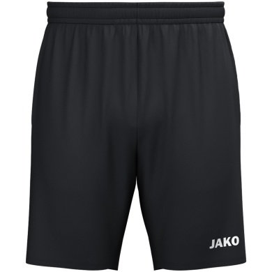 JAKO Sports Shorts (Webshort) One (Micro-Twill, Side Pockets with Zipper) Short Black Men's