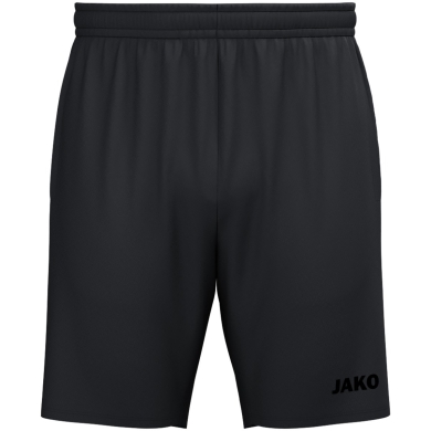 JAKO Sports Shorts (Webshort) One (Micro-Twill, Side Pockets with Zipper) Short Black/Black Men's